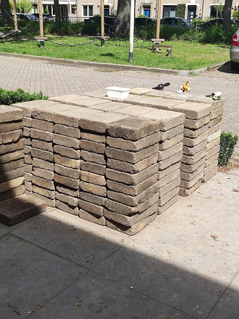Tegels 20x30, Tuin en Terras, Ophalen, Gebruikt, 10 m² of meer, Beton
