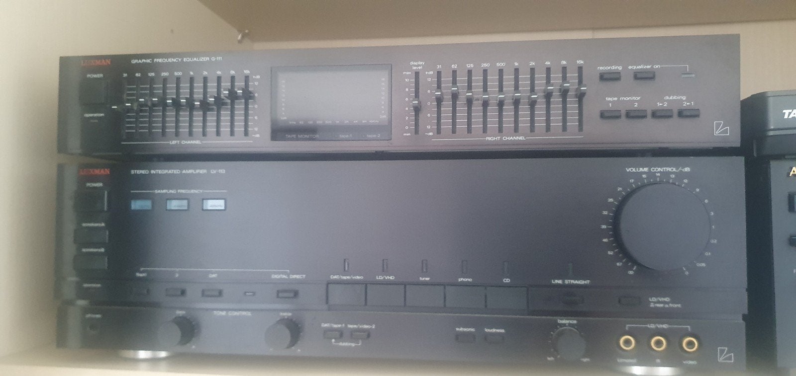 Luxman Versterker LV-113 & Equalizer G-111 Set, Overige merken, Gebruikt, Ophalen of Verzenden, 60 tot 120 watt