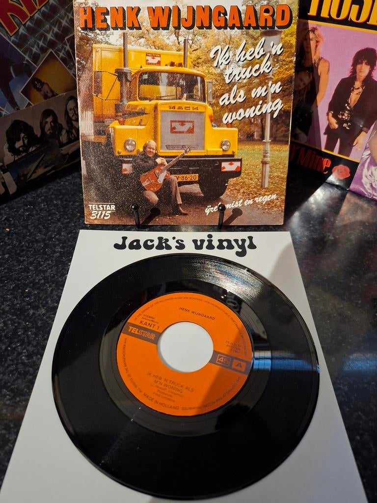 Henk Wijngaard - Ik Heb 'n Truck Als M'n Woning Single 1981, 7 inch, Ophalen of Verzenden, Inclusief binnenhoes, 1970 - 1979