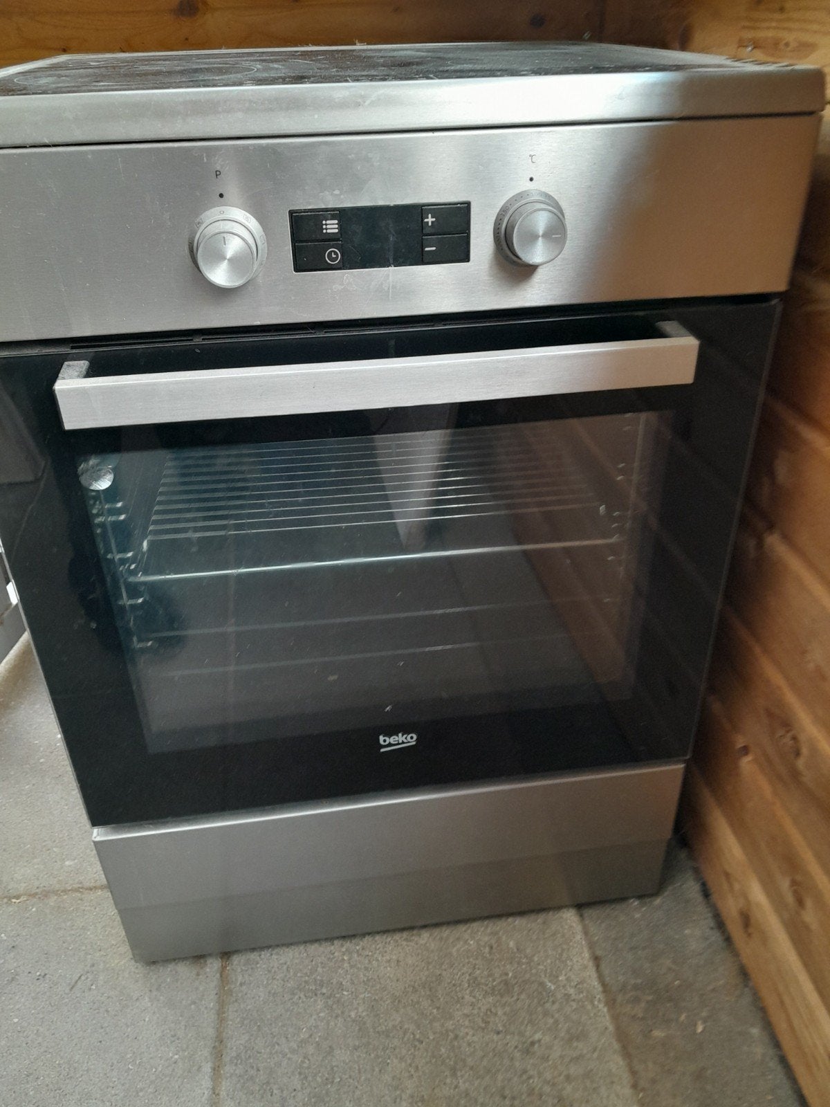 beko inductie, Witgoed en Apparatuur, Ophalen, Hete lucht, 60 cm of meer, Oven met grill