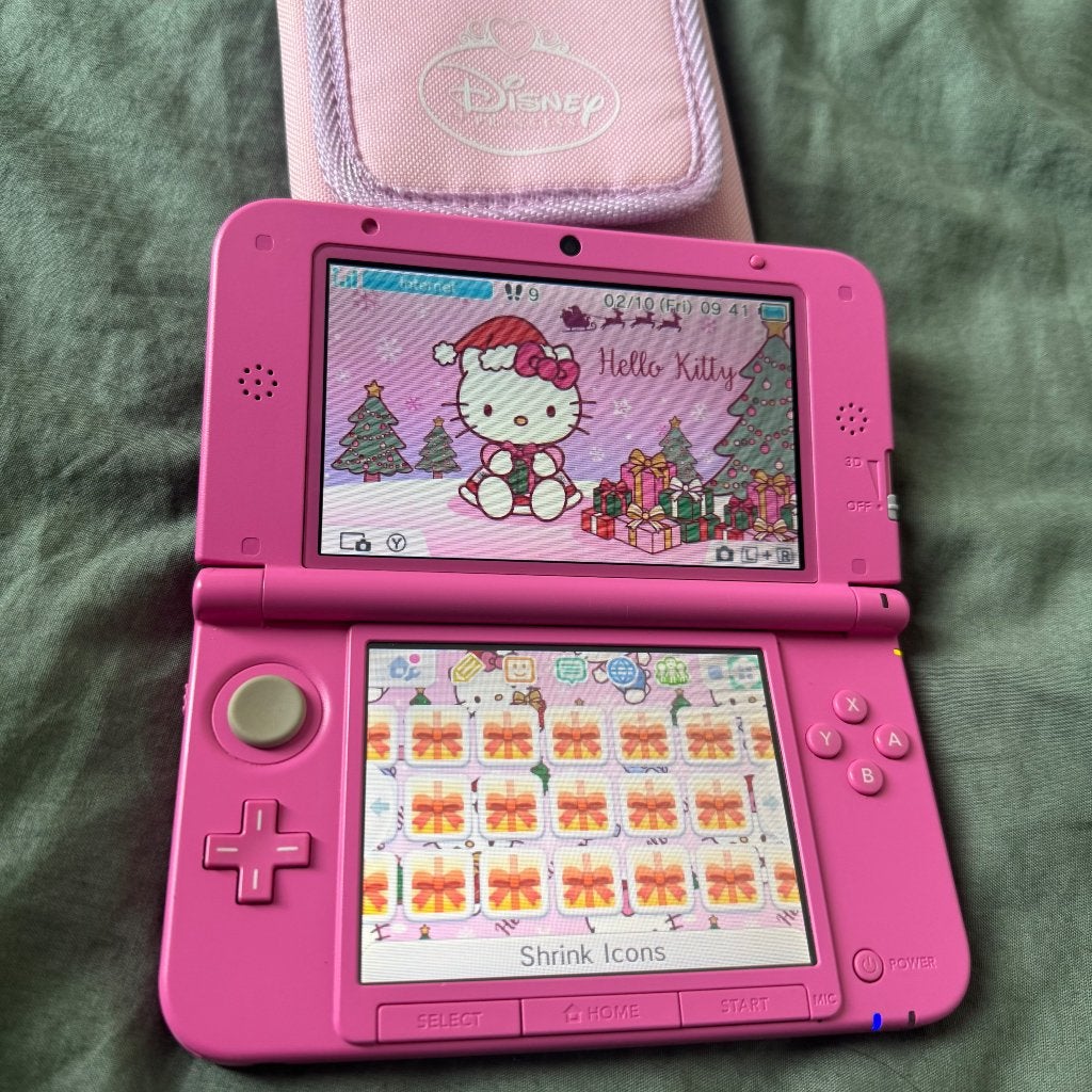 Nintendo 3DS XL Roze + 64 GB Games, hoesje, stylus, oplader, Met games, 3DS XL, Ophalen of Verzenden, Zo goed als nieuw
