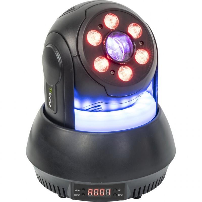 WASH MOVING HEAD MET 30W GOBO SPOT EN LED RING, ., Overige typen, Nieuw, Ophalen of Verzenden