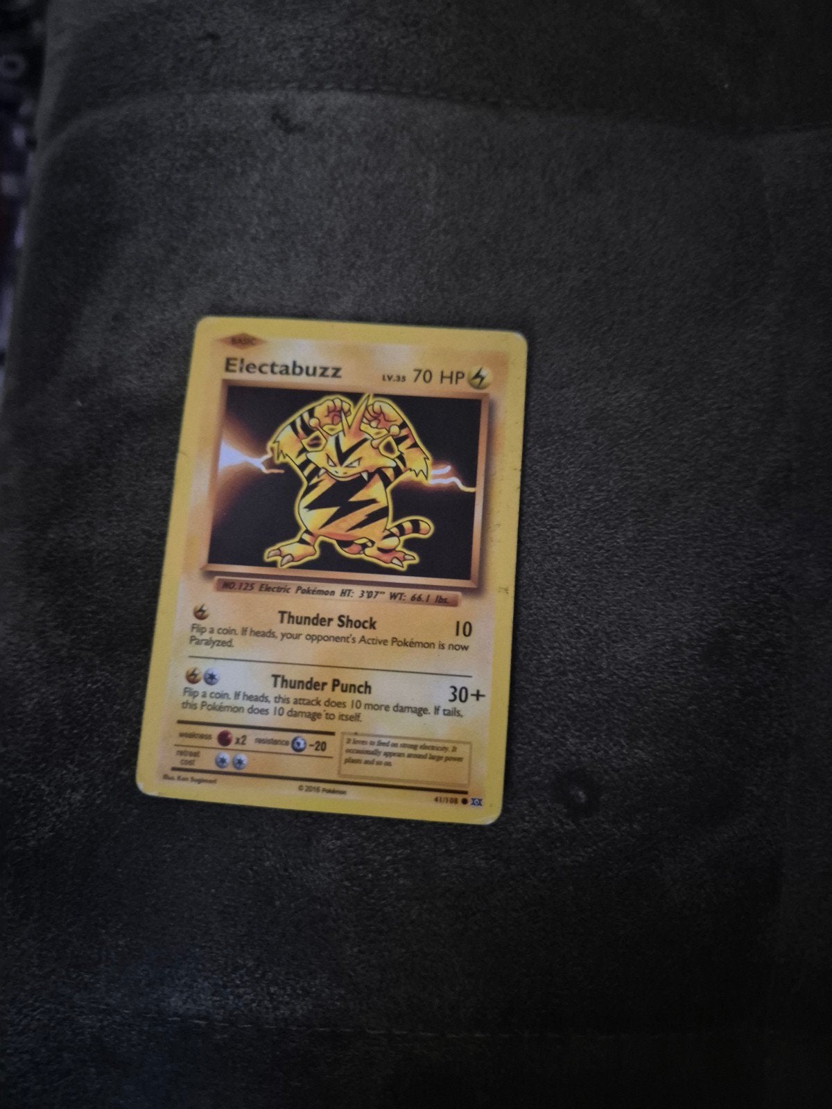 Electabuzz Pokémon Kaart - 2016 - 41/108, Ophalen, Gebruikt, Losse kaart