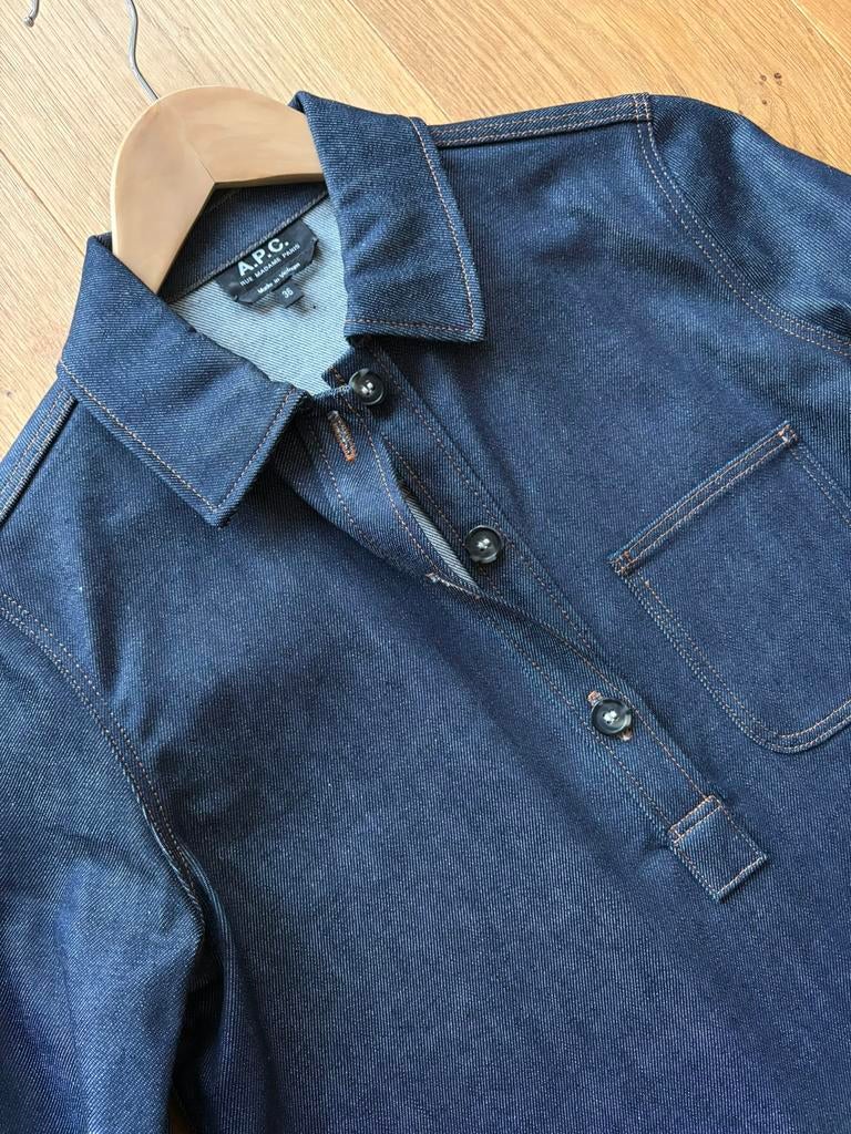 A.P.C. Jurkje Raw Denim - Maat: 36/S, Blauw, Ophalen of Verzenden, Zo goed als nieuw, Maat 36 (S)