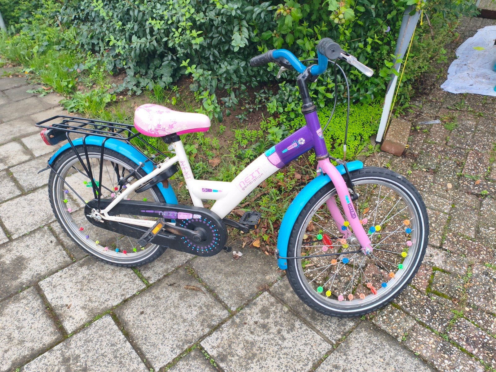 Kinderfiets 20 inch met terugtraprem en handrem, Ophalen, Gebruikt, NEXT Generation, Terugtraprem