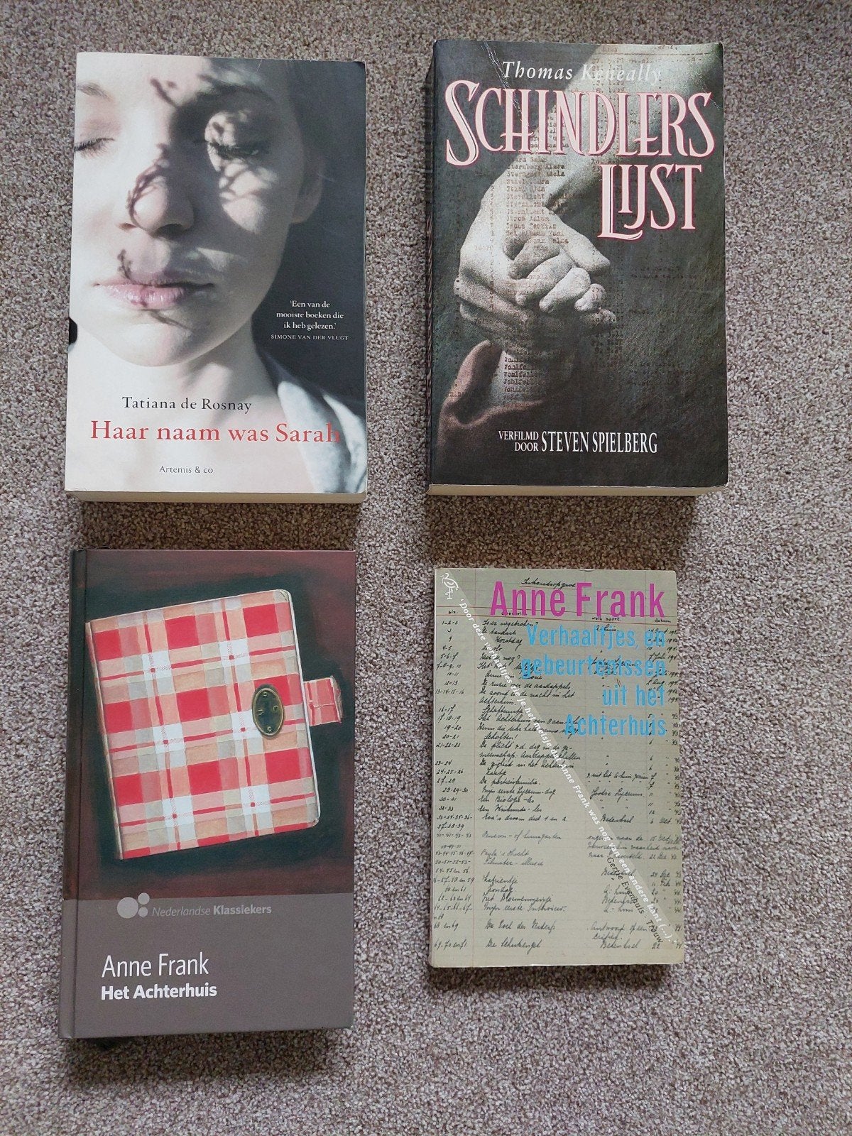 Schindlers List, Het Achterhuis, Haar naam was Sarah - WOII, Boeken, Ophalen of Verzenden, Zo goed als nieuw