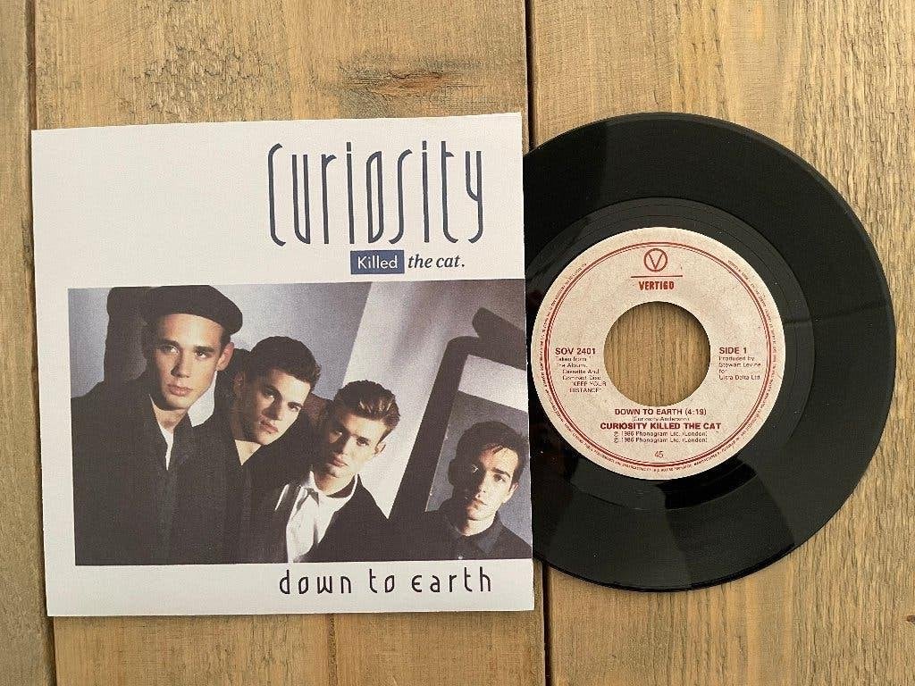 VINYL SINGLE Curiosity Killed The Cat - Down To Earth [CAN], Gebruikt, 7 inch, Ophalen of Verzenden, Pop