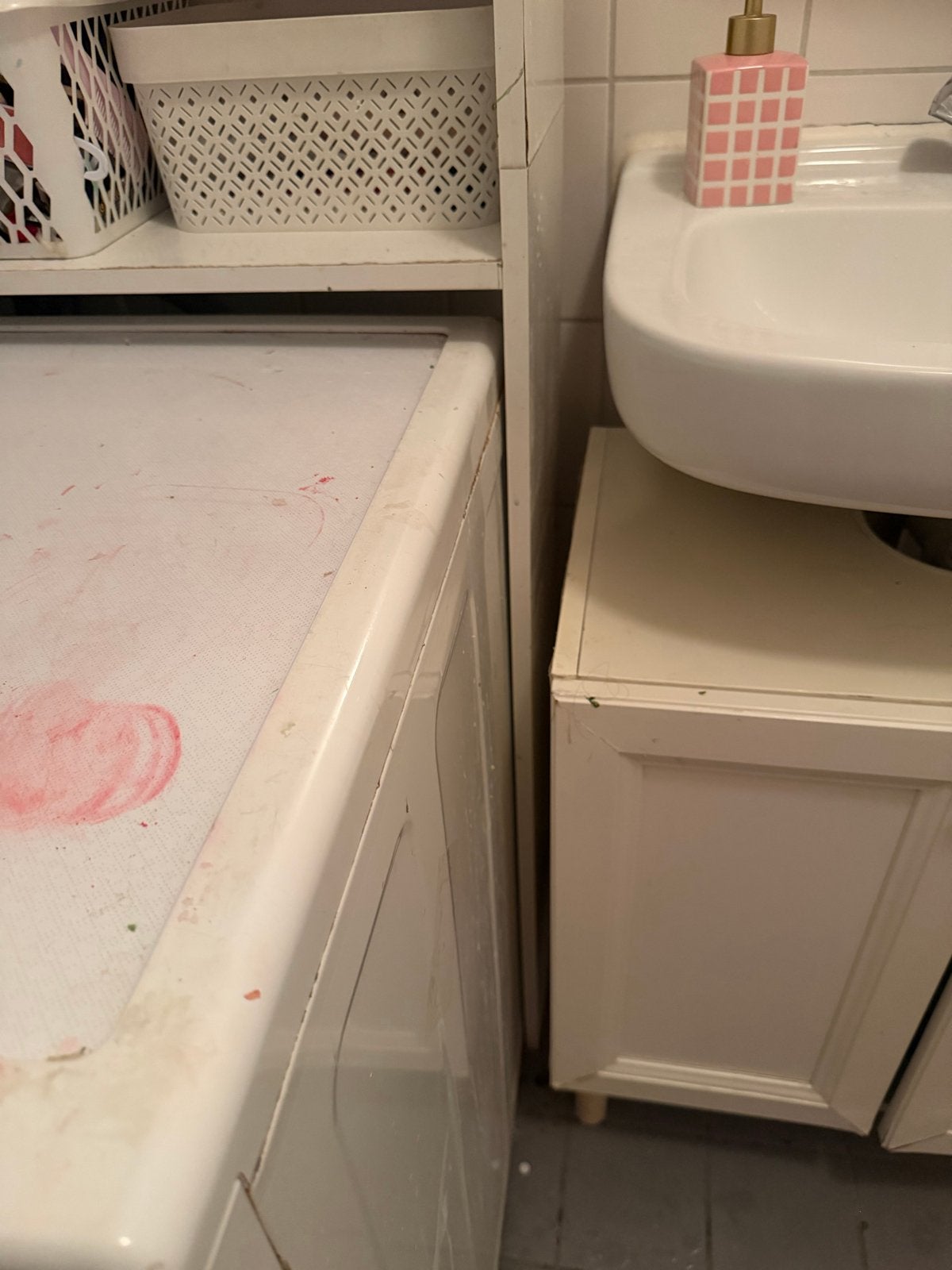Vrijstaande wasmachine kast met opbergruimte, Huis en Inrichting, Ophalen of Verzenden, Gebruikt