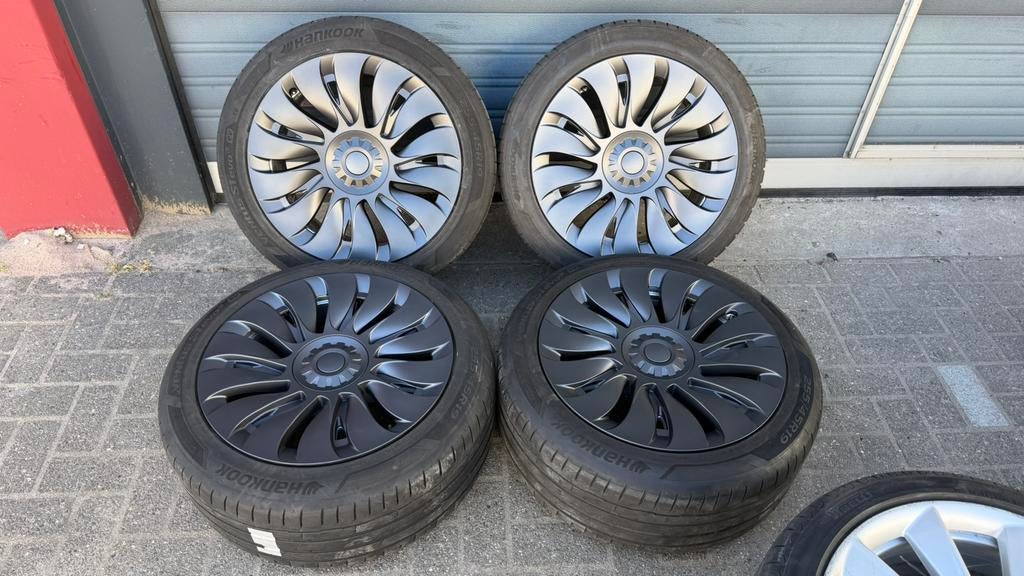 Originele Tesla Model Y 19 inch gemini velgen tpms zomer, Auto-onderdelen, Banden en Velgen, Gebruikt, 255 mm, Banden en Velgen