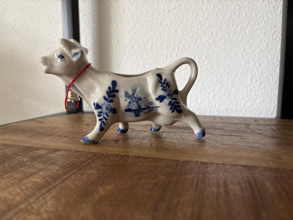 Delfts blauw melkkan koe, Antiek en Kunst, Ophalen of Verzenden
