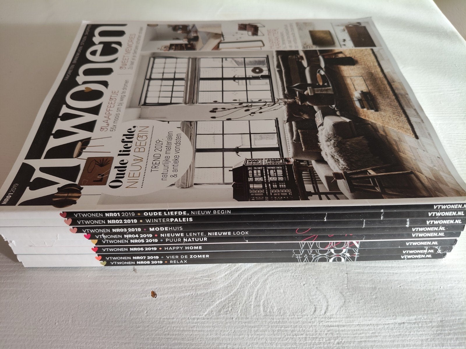 VT Wonen magazines 2019 - acht nummers, Ophalen, Zo goed als nieuw, Overige typen