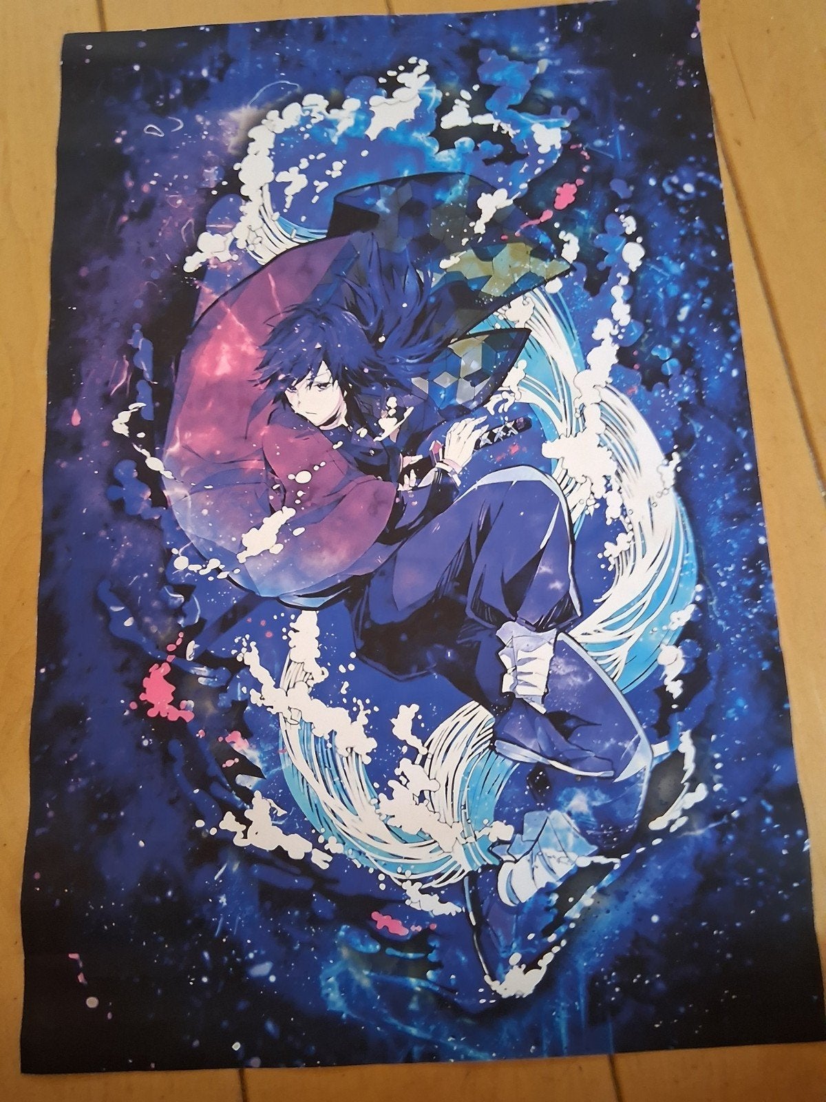Demon Slayer Poster - Giyu Tomioka Anime Manga, Verzamelen, Rechthoekig Staand, Ophalen of Verzenden, Zo goed als nieuw, A1 t/m A3