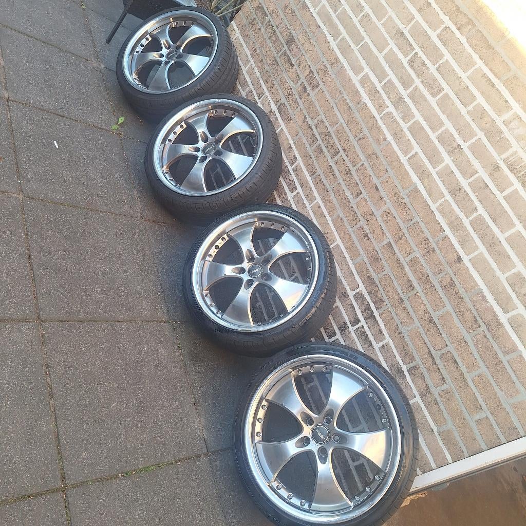 18 inch velgen met banden 5x100, Auto-onderdelen, Banden en Velgen, Ophalen, 18 inch, Band(en), Personenwagen