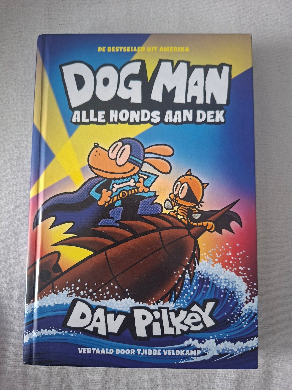 Boek Dog man Alle honds aan dek, Boeken, Gelezen, Fictie algemeen, Ophalen of Verzenden, Dav Pilkey