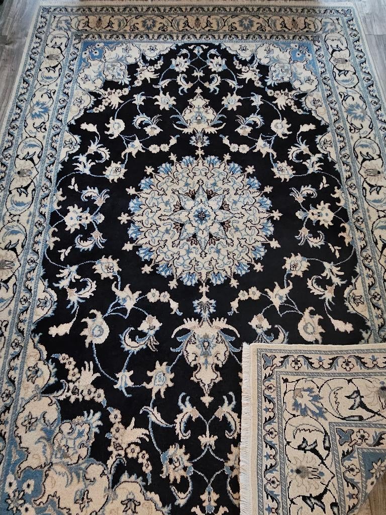 Prachtig handgeknoopt tapijt, Nain 165x245CM. Met zijde., 100 tot 150 cm, Nain, Overige kleuren, 200 cm of meer