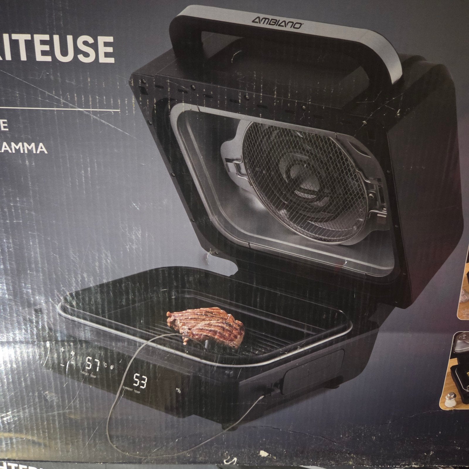 Ambiano Heteluchtfriteuse met Grill - Nieuw in doos, Witgoed en Apparatuur, Ovens, Ophalen, Minder dan 45 cm, Overige merken, Minder dan 45 cm