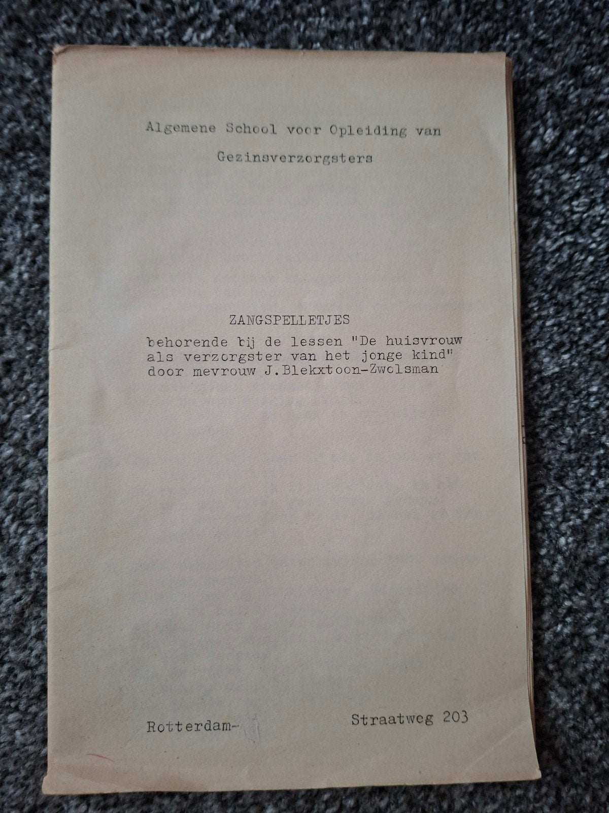 Zangspelletjes - Algemene School Gezinsverzorgsters, Ophalen of Verzenden