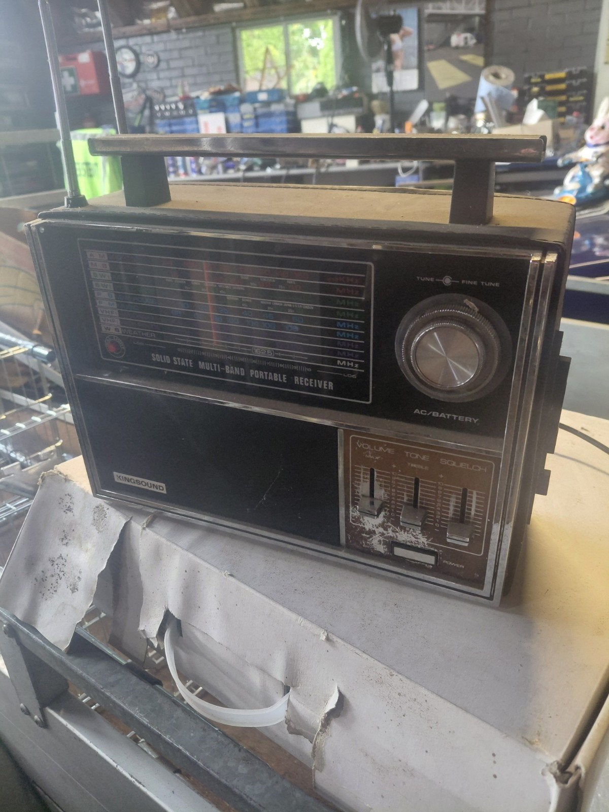 Vintage Kingsound Solid State Multi-Band Portable Receiver, Ophalen of Verzenden, Gebruikt, Radio