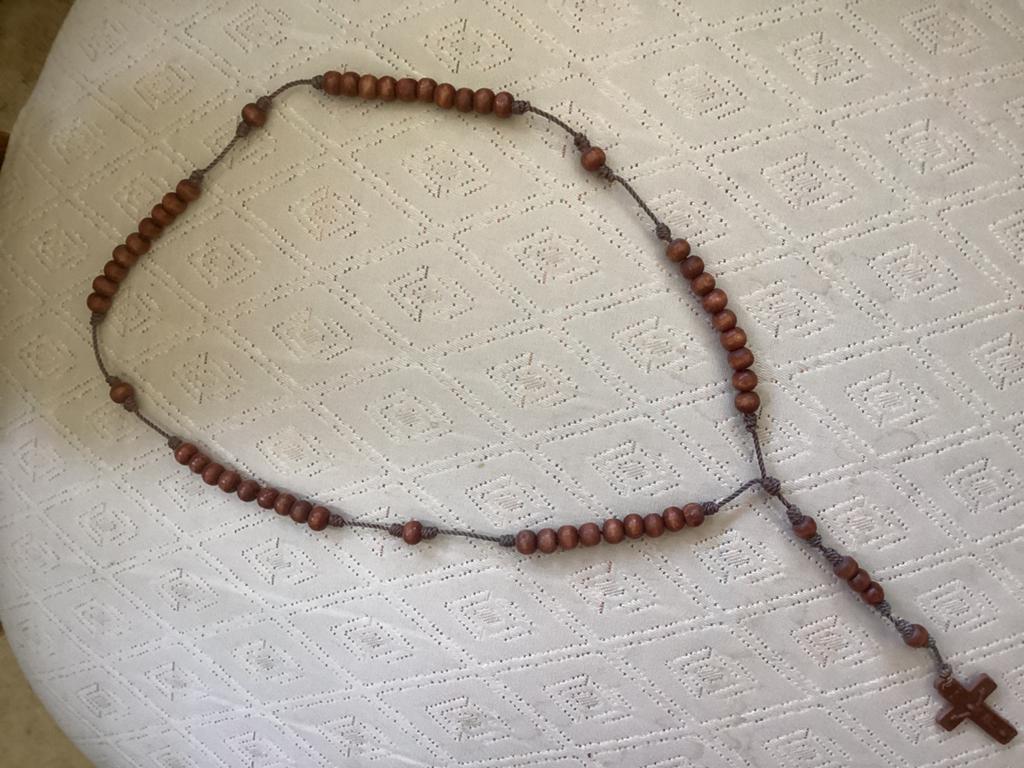 Rozenkrans, Sieraden, Tassen en Uiterlijk, Kettingen, Ophalen of Verzenden, Zo goed als nieuw, Overige materialen