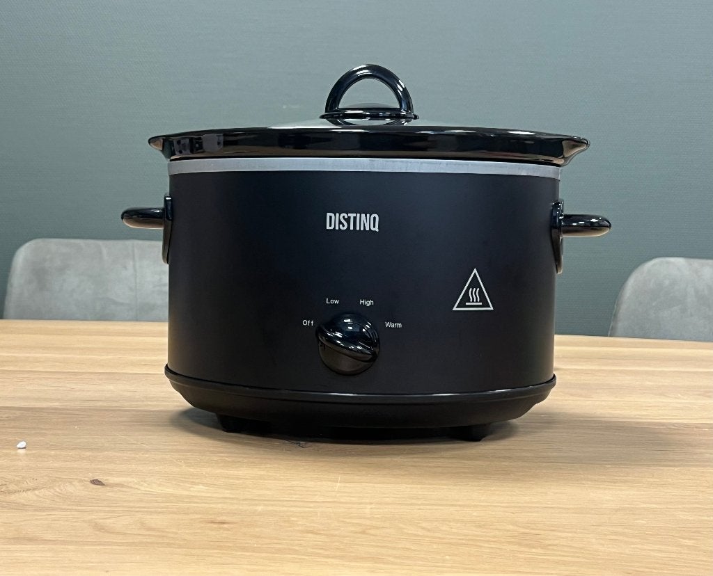 Slowcooker 4L DistinQ, Timer, Ophalen of Verzenden, Zo goed als nieuw, Info@semacobv.nl