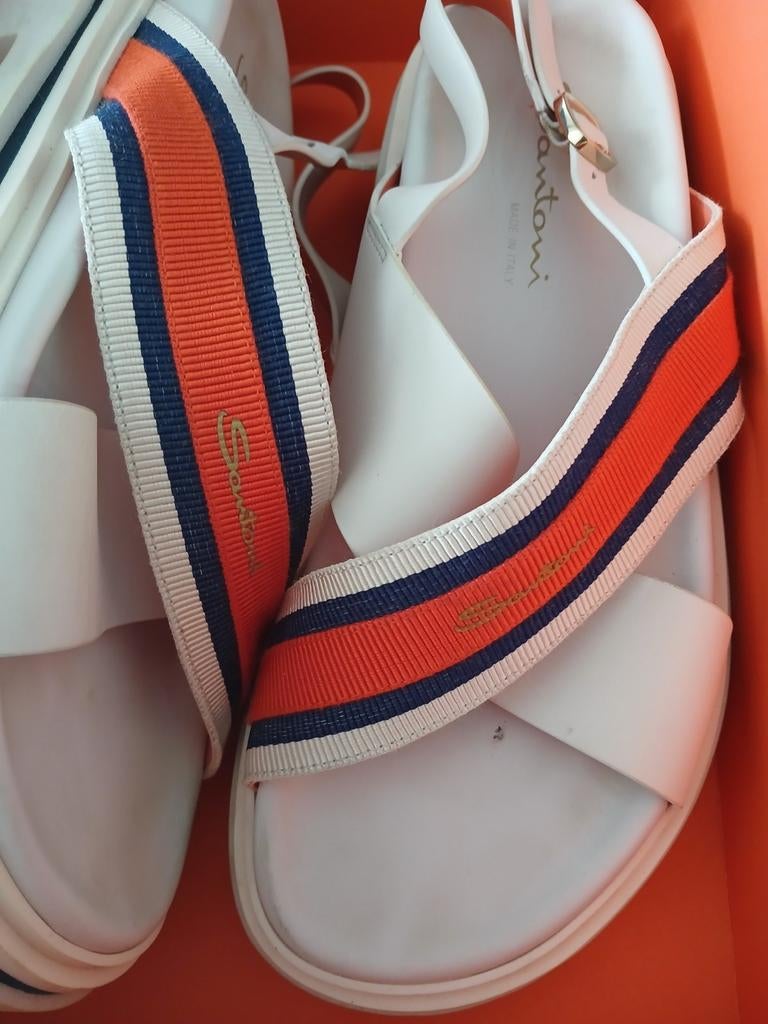 Santoni sandalen mt 40, Ophalen of Verzenden, Zo goed als nieuw