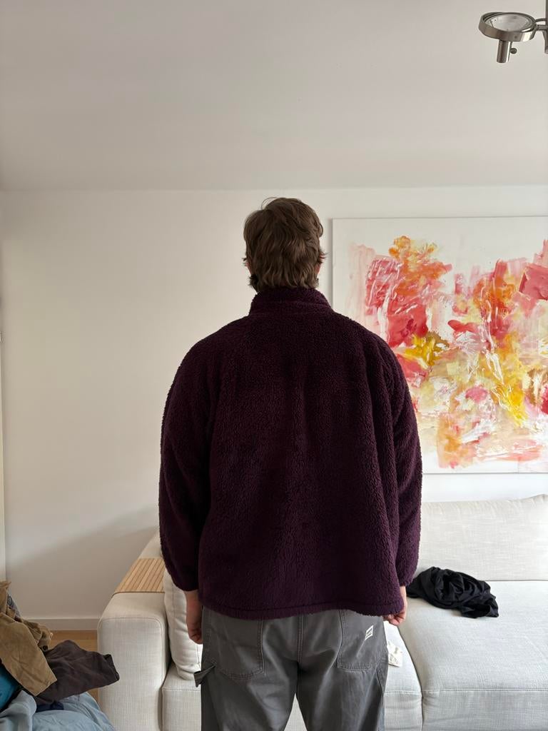 Uniqlo x Needles Fleece Jas - Warm & Comfortabel, Kleding | Heren, Ophalen of Verzenden, Zo goed als nieuw, Overige maten, Paars