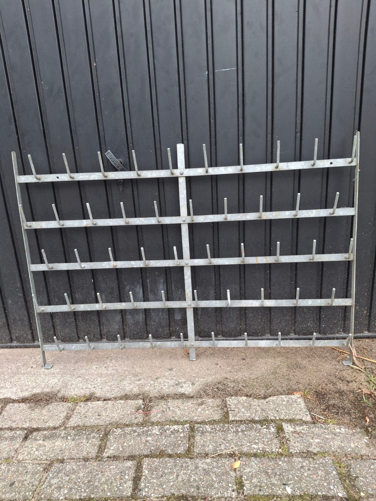 Vintage Frans flessenrek voor 50 flessen - 100x70cm, Ophalen of Verzenden