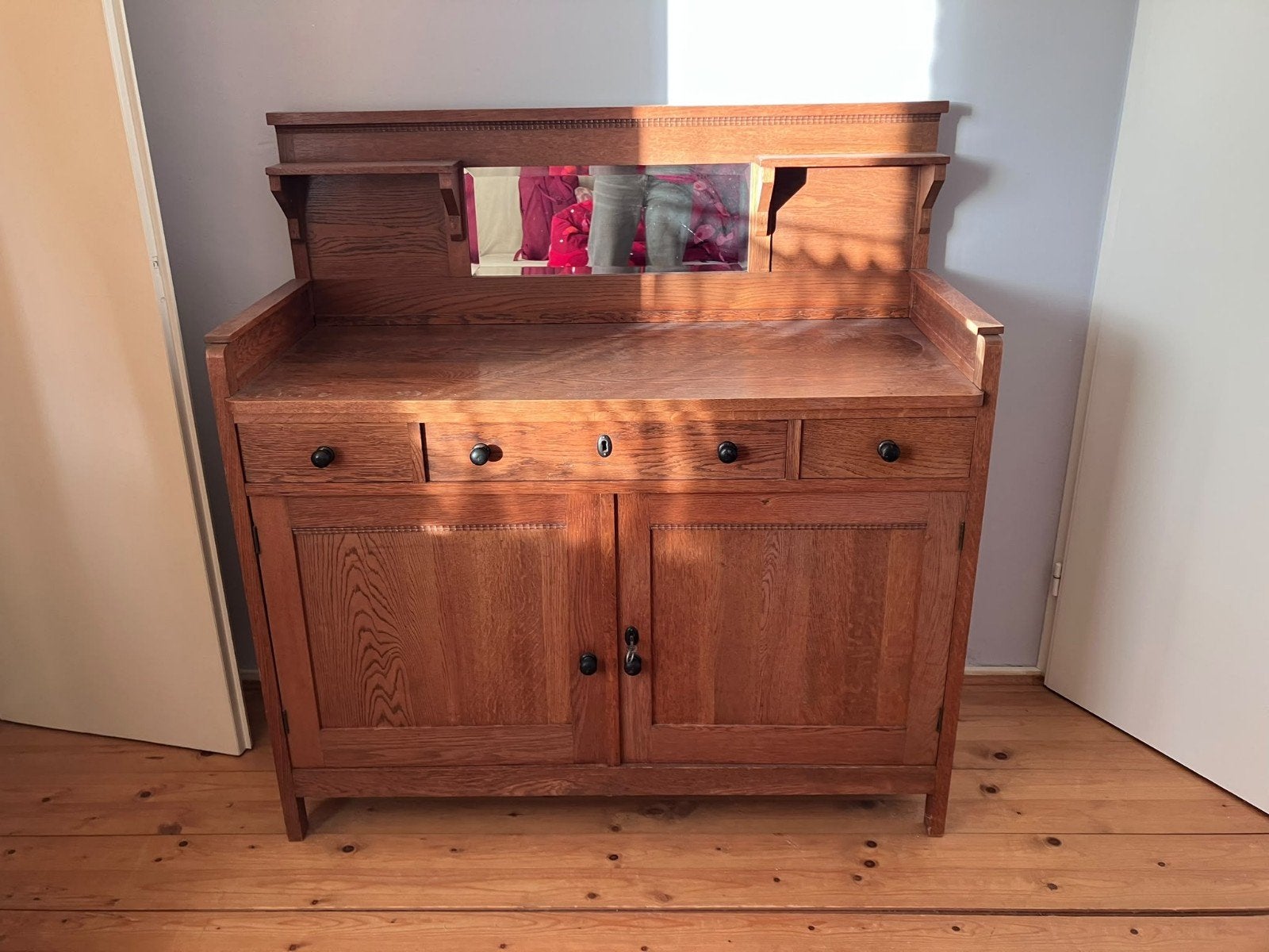 Antiek dressoir eikenhout, Ophalen, Gebruikt, Klassiek, Antiek, Eikenhout
