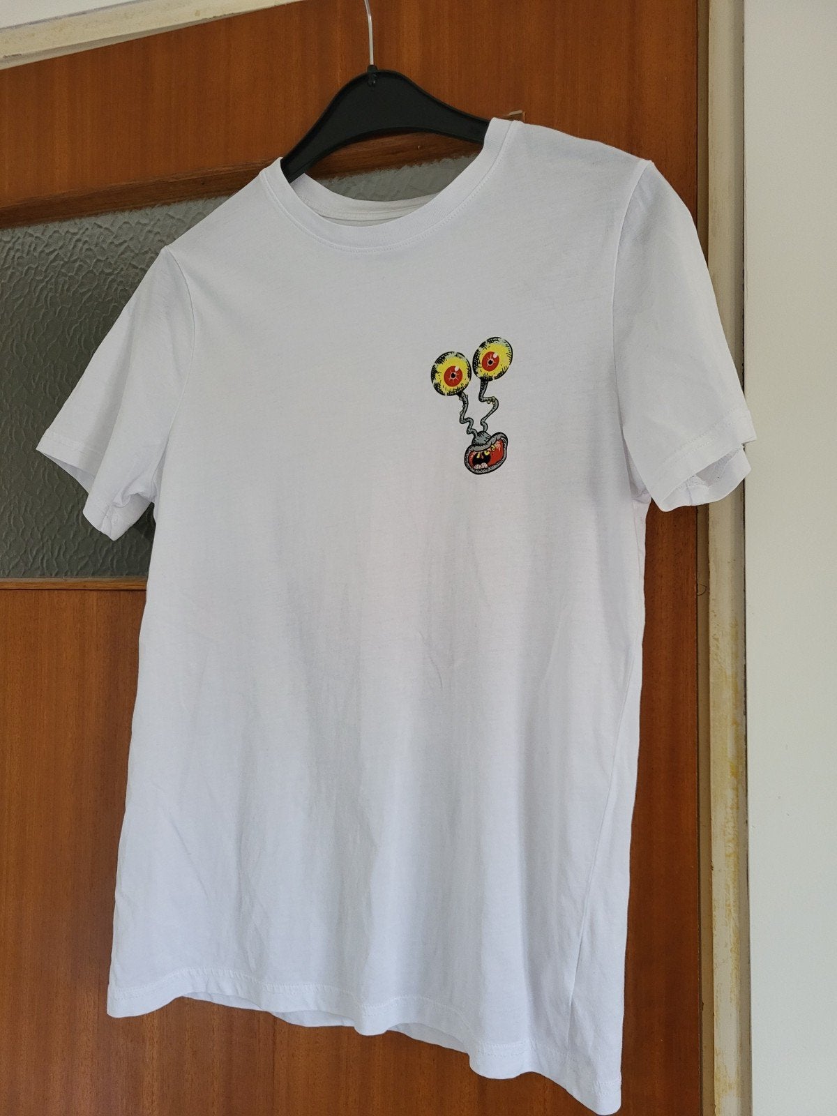 Wit T-shirt met Gary de Slak print - Spongebob 158/164, H&M, Ophalen of Verzenden, Zo goed als nieuw, Shirt of Longsleeve