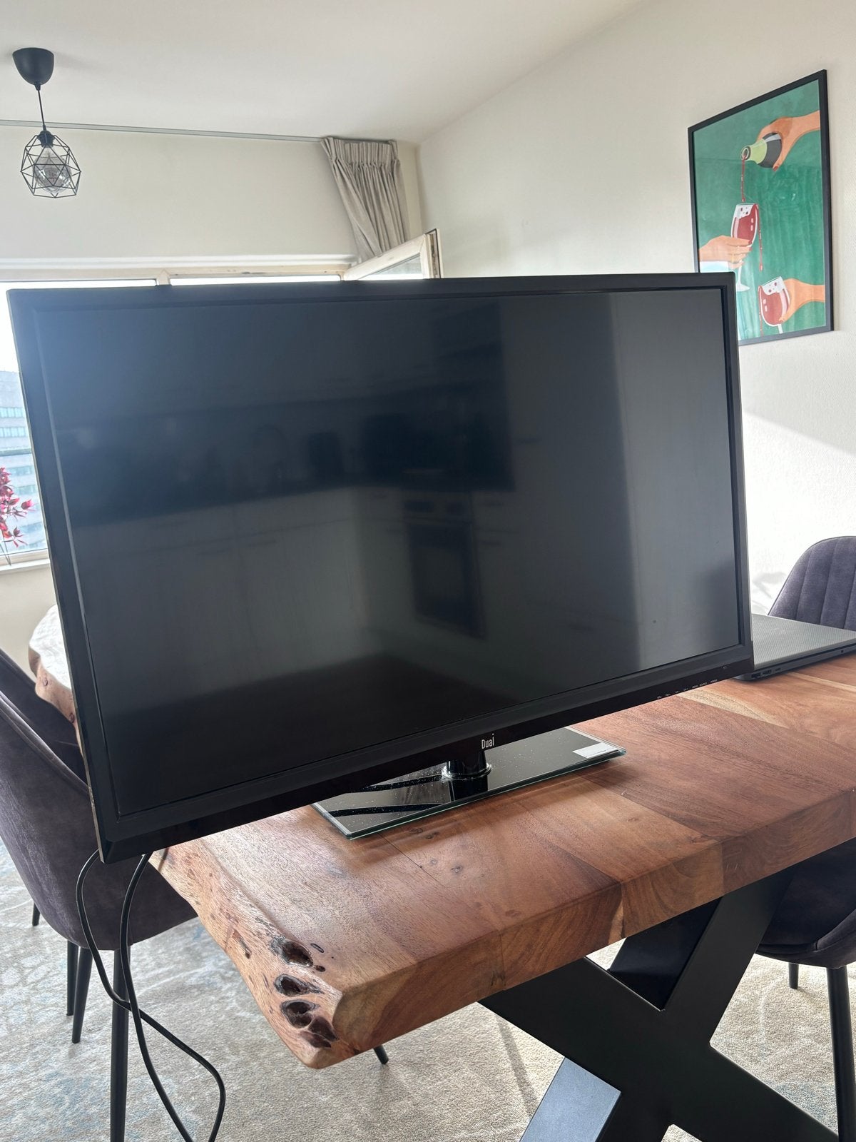 Dual 32 inch LED TV - DL-TQL32R1-002, 50 Hz, HD Ready (720p), 80 tot 100 cm, Ophalen