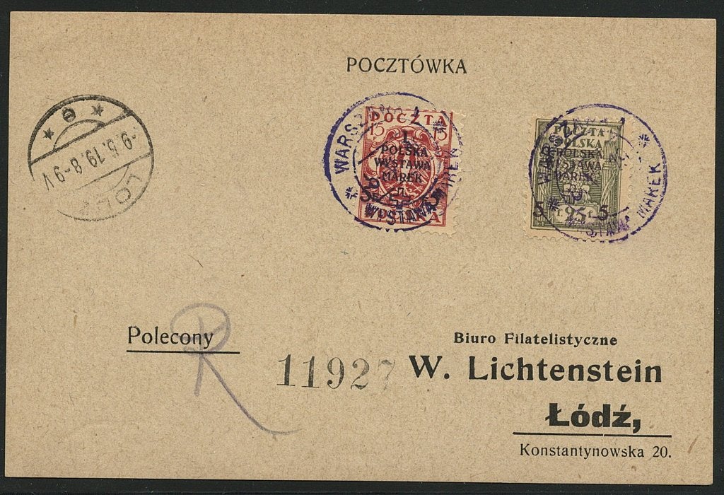 Polen Polecony, Ophalen of Verzenden, Polen, Gestempeld