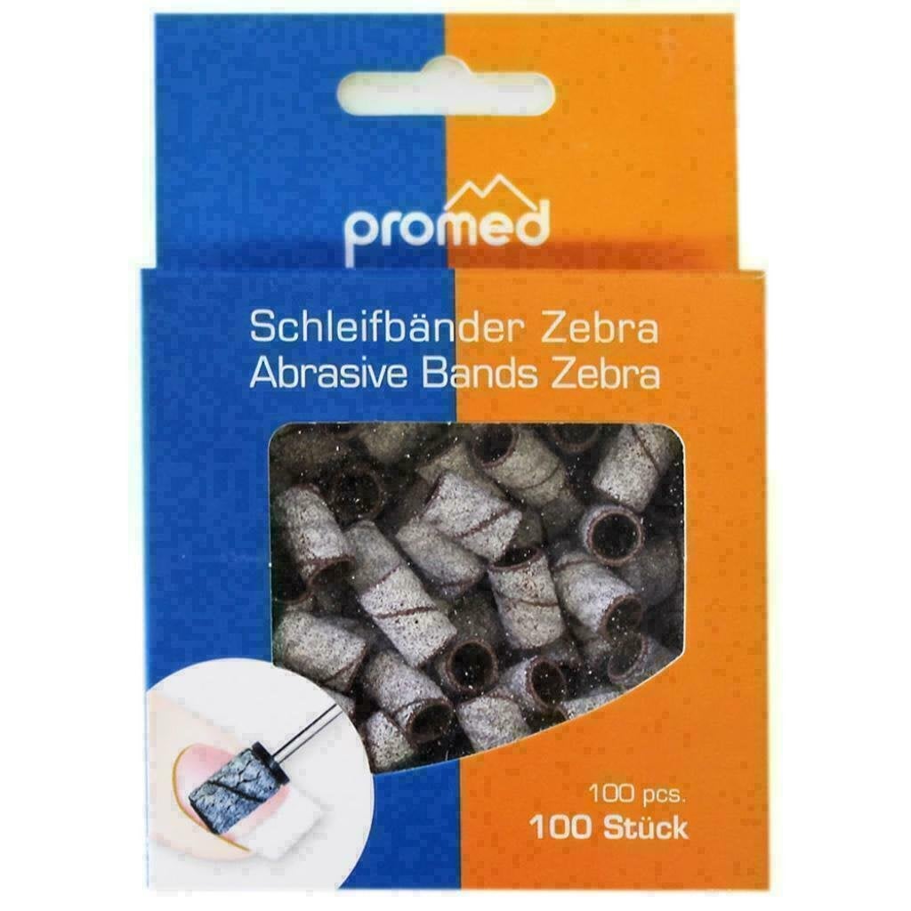 Promed schuurrolletje nagelfrees ZEBRA # 80, 100 stuks, Bruin, Nieuw, Ophalen of Verzenden, Handen en Nagels