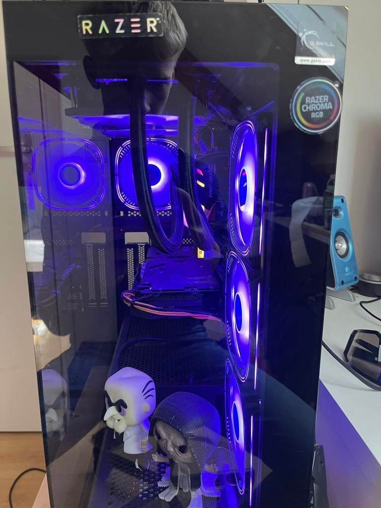 Game pc incl scherm muis toetsebord etc, Computers en Software, Desktop Pc's, Ophalen, 32 GB, Zo goed als nieuw, Gaming