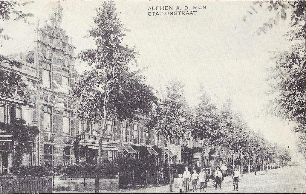 R7 ansichtkaart alphen a/d rijn stationstraat ( herdruk ), Ophalen of Verzenden, 1980 tot heden, Ongelopen, Zuid-Holland