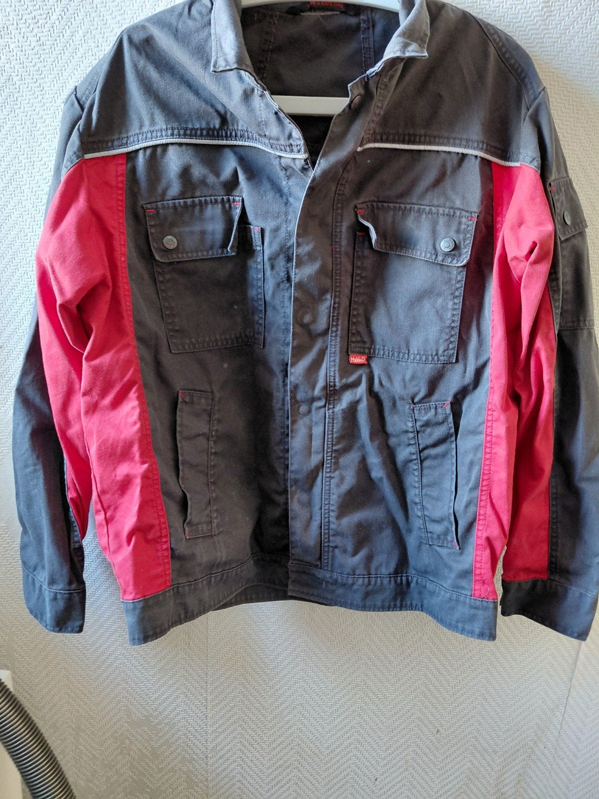 Werkjas met rode accenten, Kleding | Heren, Ophalen of Verzenden, Gedragen, Onbekend