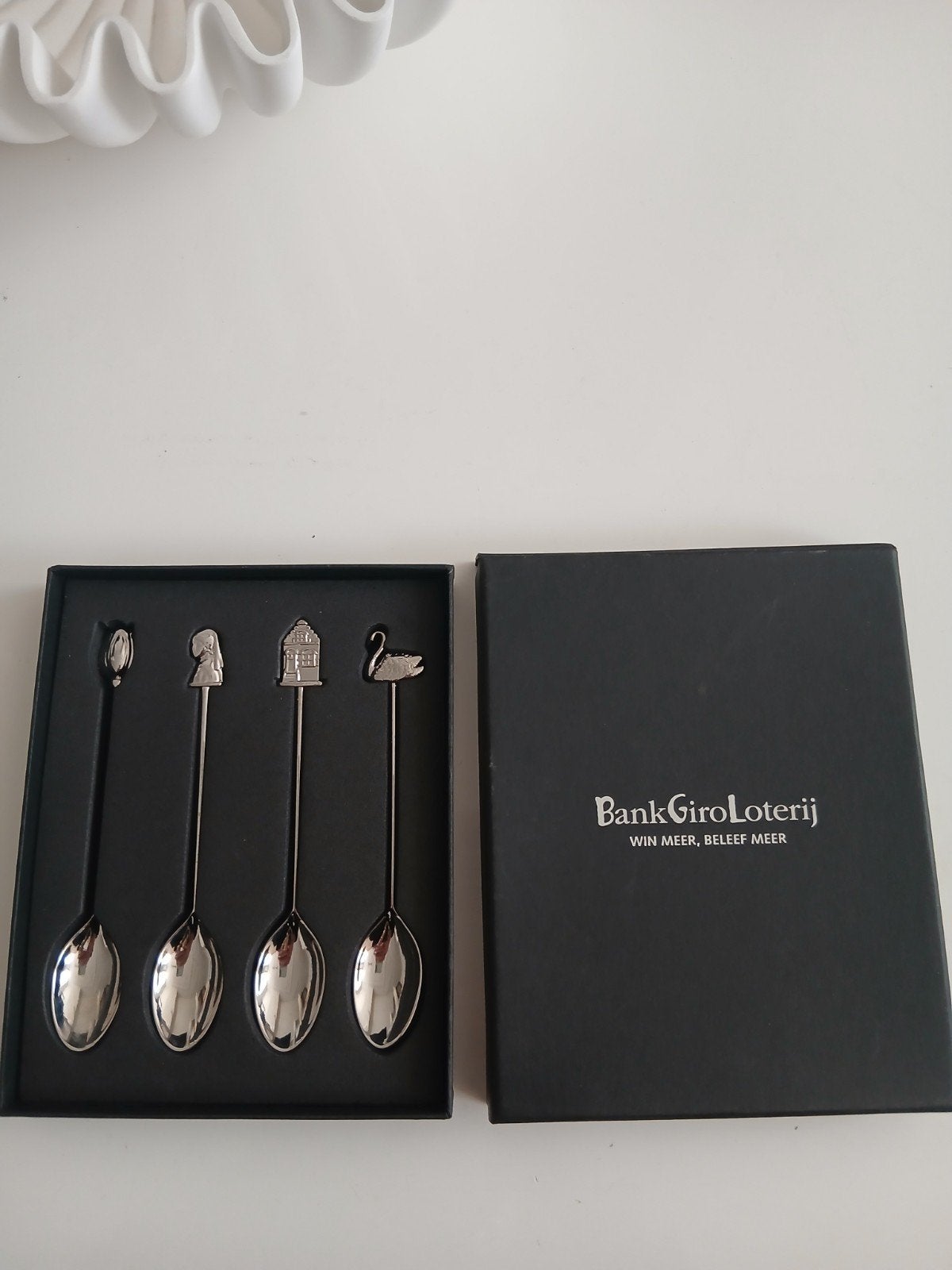BankGiro Loterij verzamellepels in geschenkdoos, Ophalen of Verzenden