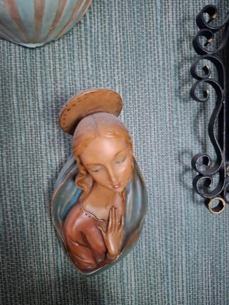 Vintage Maria Beeldje Wanddecoratie Religieus, Ophalen