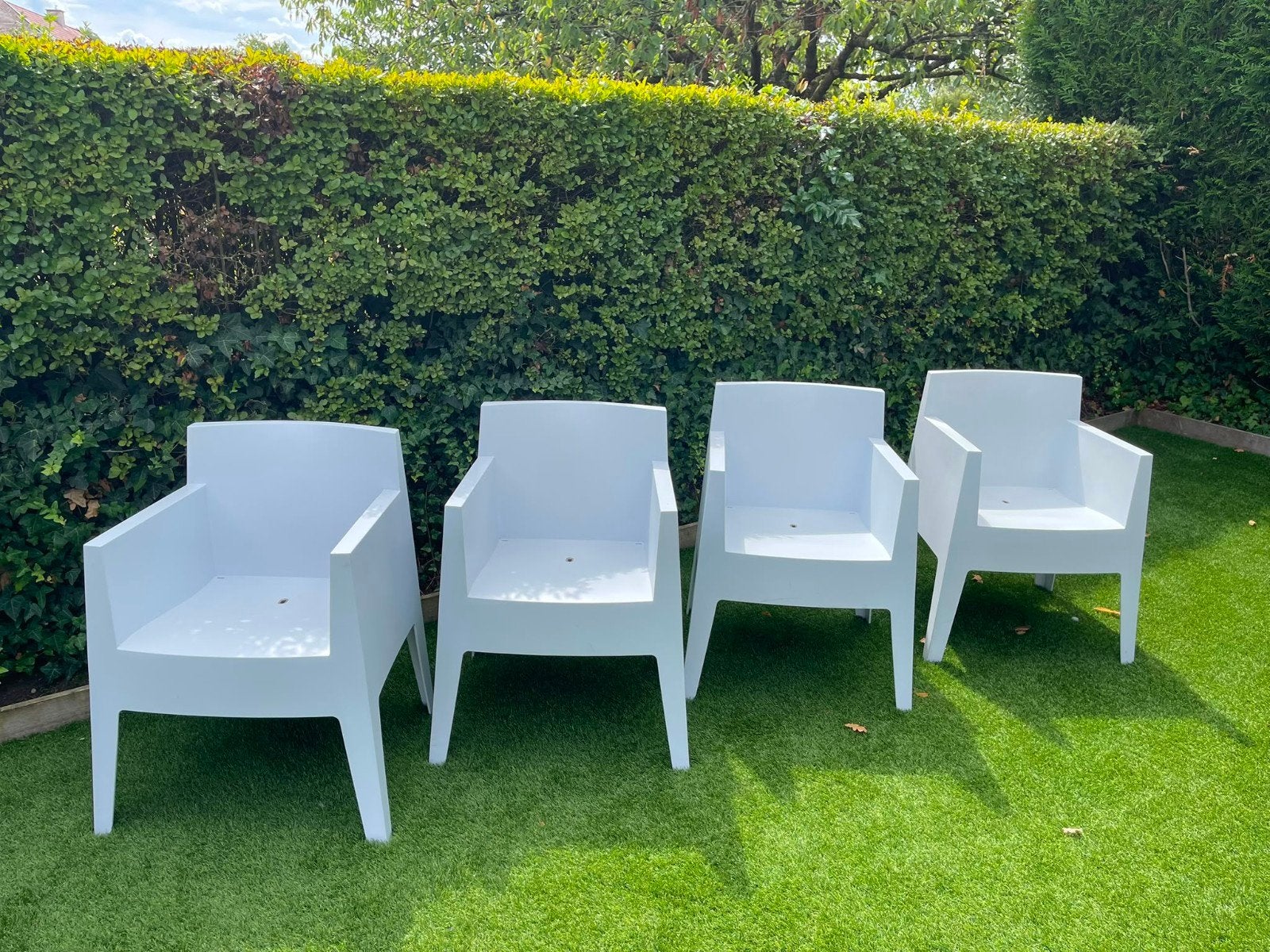 Driade Toy stoel stapelbaar wit - Design van Philippe Starck, Ophalen, Kunststof, Gebruikt, Wit