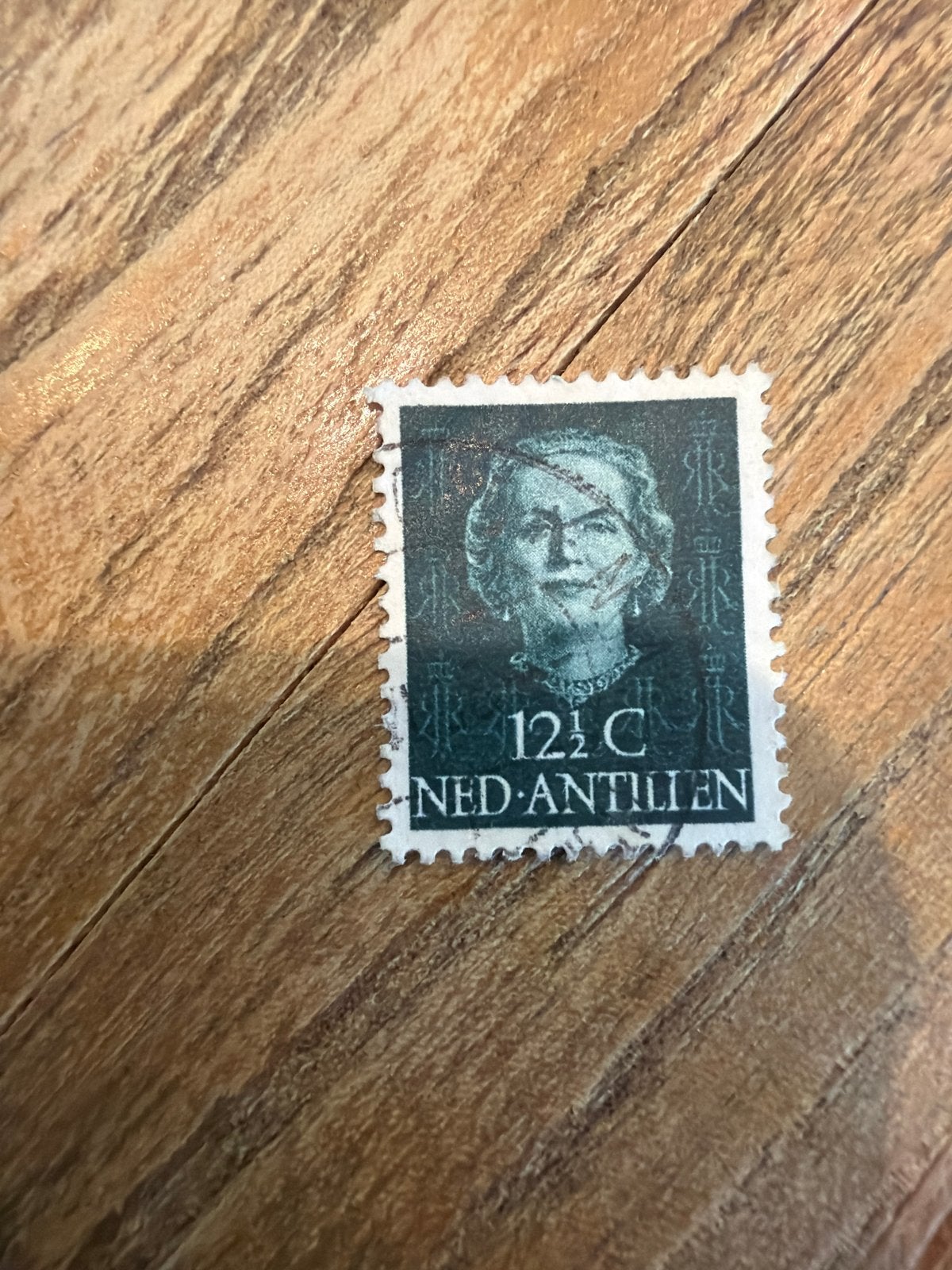 Postzegel Juliana 12,5 C Ned. Antillen, Ophalen of Verzenden, Gestempeld