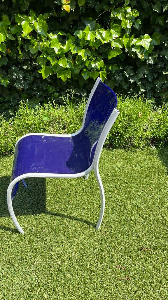 Kartell FPE stoel in blauw, Ophalen, Kunststof, Gebruikt, Modern