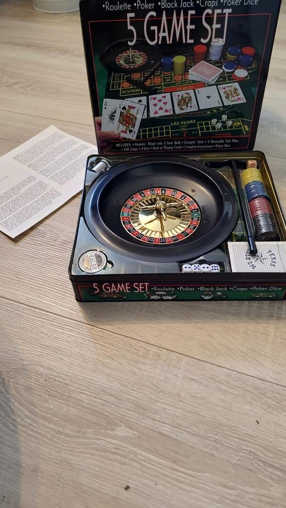 Casino 5 in een game set, Vijf spelers of meer, Ophalen, Nieuw