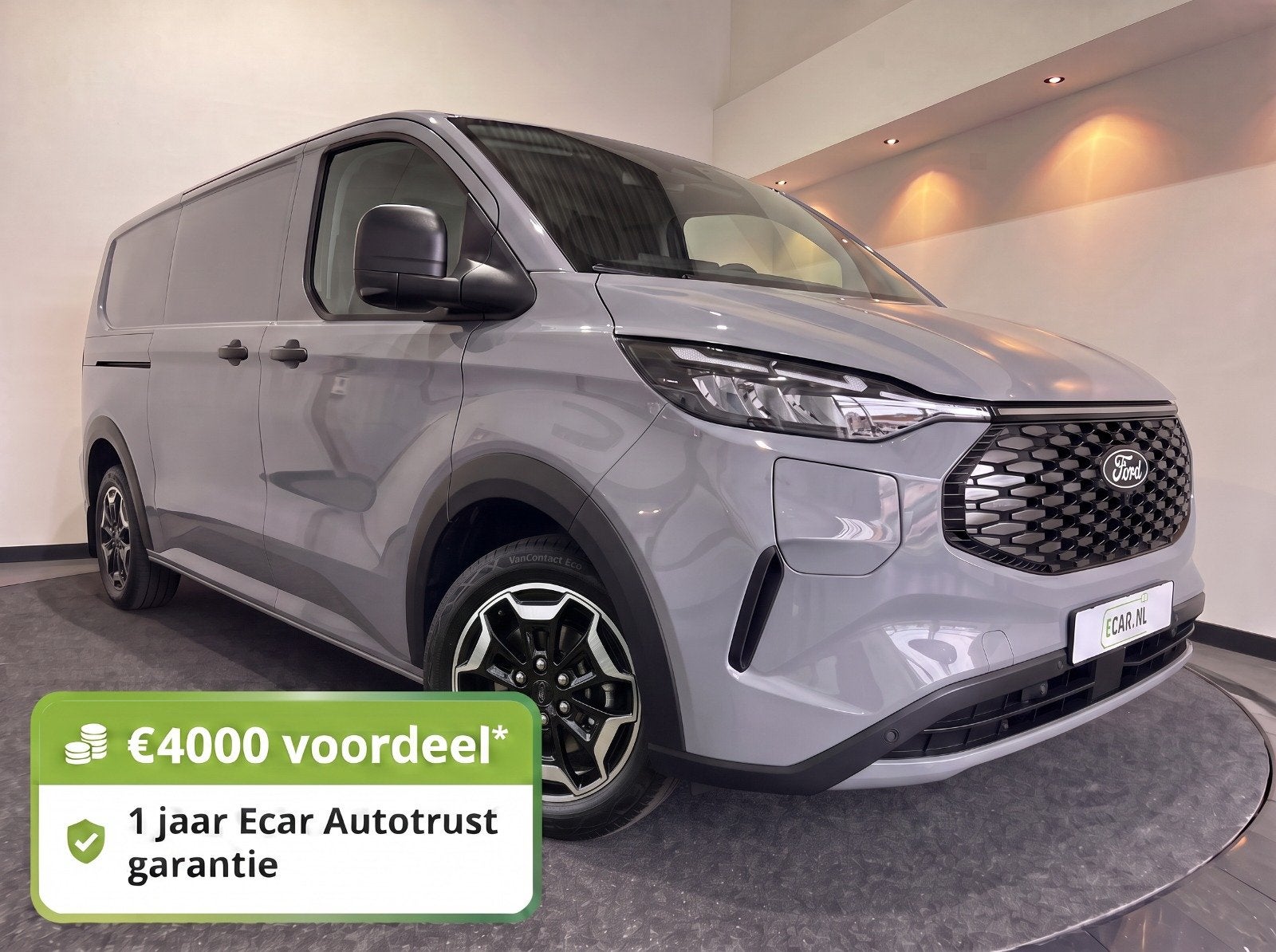 Ford E-Tourneo Custom 340 L2H1 Active 65 kWh 218PK | Tot €, Auto's, Automaat, Gebruikt, Overige carrosserieën, Automatische klimaatregeling