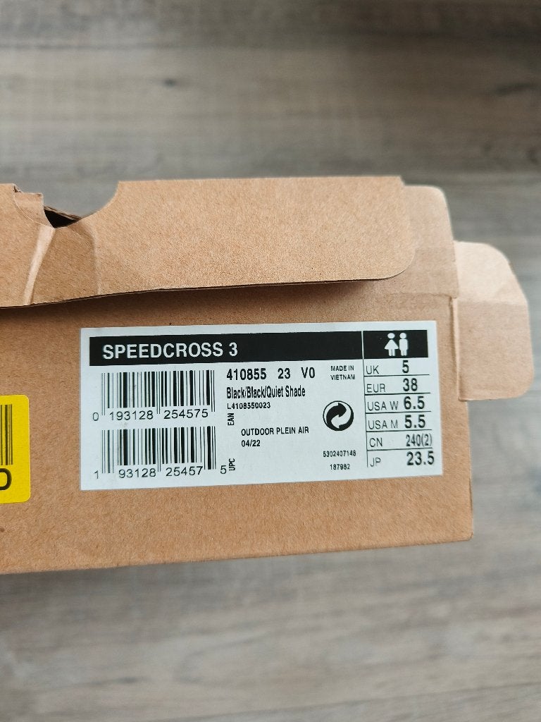 salomon schoenen speedcross 3, Salomon, Zwart, Zo goed als nieuw, Wandelschoenen