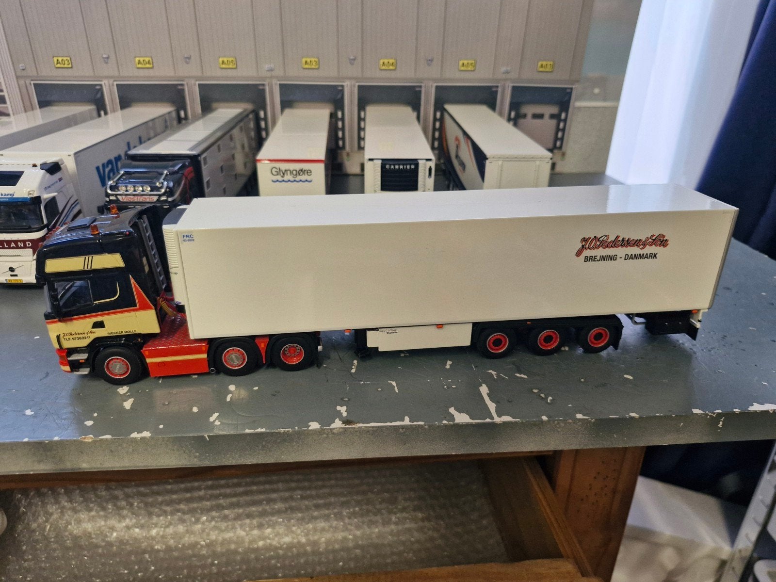 scania met koeltrailer wsi van j.o.pedersen, Ophalen of Verzenden, Zo goed als nieuw, Bus of Vrachtwagen, Wsi