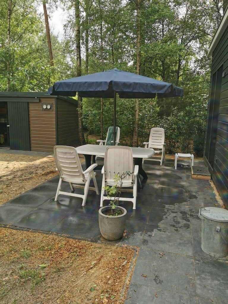 Flair tuinset met 5 luxe stoelen, Ophalen, 5 zitplaatsen, Kunststof, Gebruikt