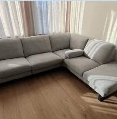 Prachtige hoekbank van Montel, Ophalen, 250 tot 300 cm, Hoekbank, Zo goed als nieuw