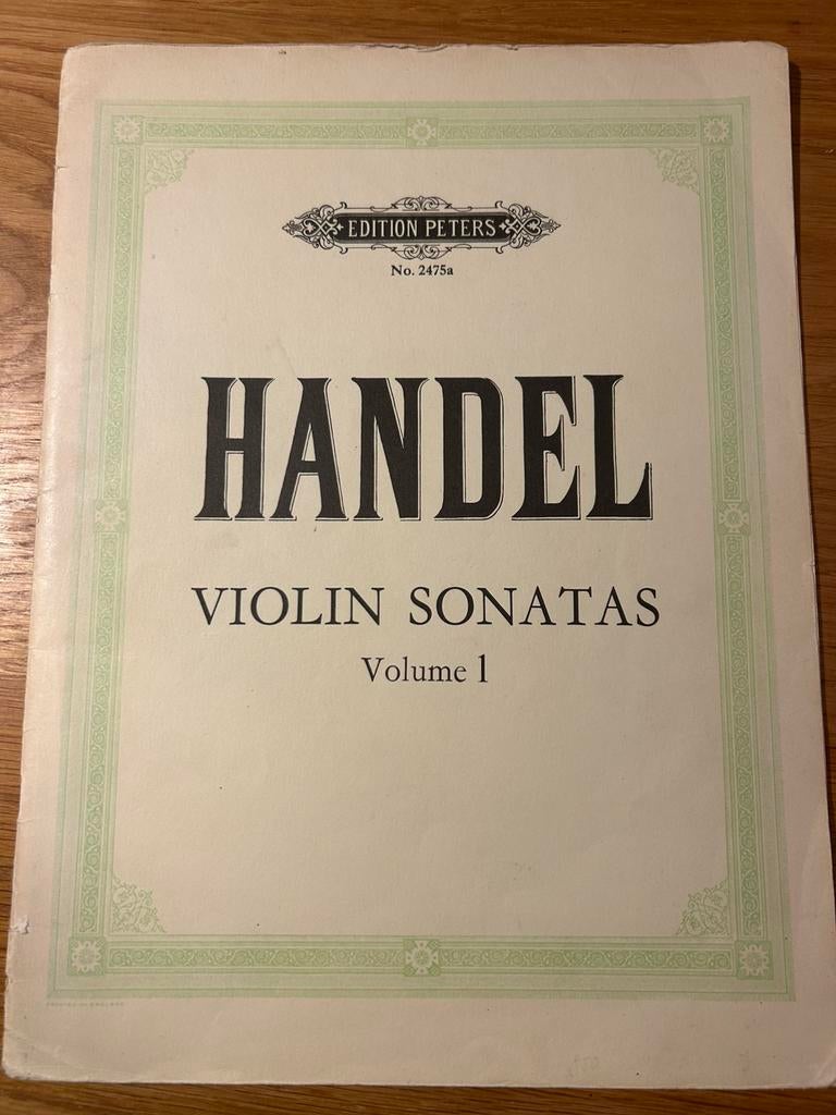 Handel Violin sonatas Volume 1, Muziek en Instrumenten, Bladmuziek, Gebruikt, Klassiek, Overige soorten, Ophalen of Verzenden
