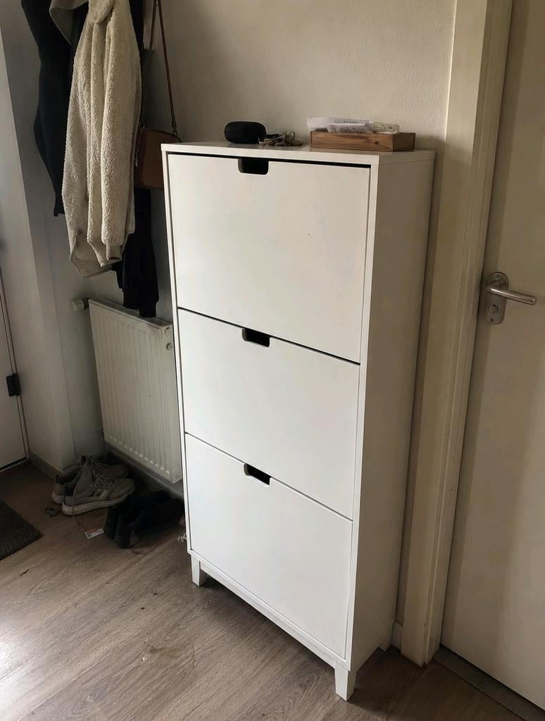 IKEA STÄLL Schoenenkast 3 vakken wit 79x29x148 cm, Huis en Inrichting, Kasten | Schoenenkasten, Ophalen, Gebruikt, Modern, Scandinavisch