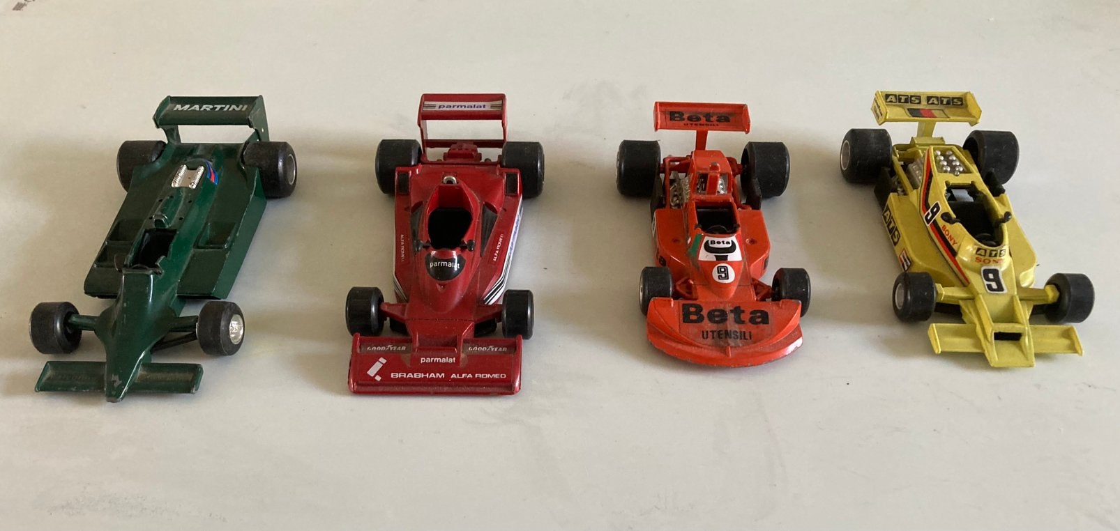 4 x polistil Formule 1 schaal 1:32, Ophalen of Verzenden, Gebruikt, Formule 1