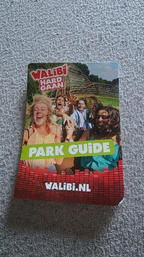 Walibi Holland plattegrond uit 2015!, Ophalen of Verzenden, Overige soorten, Zegels, Bonnen of Punten